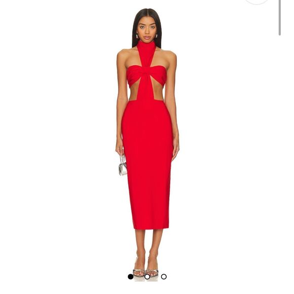 Revolve Dresses & Skirts - NWT Runaway The Label x Revolve Dani Midi Dress In Red Size Medium / 6